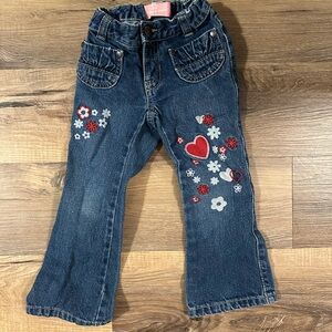 Old Navy Blue Denim Jeans with Embroidered Details